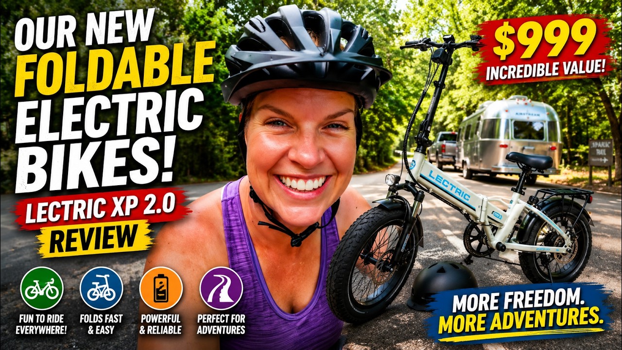 Our New FOLDABLE Electric Bikes! $999 Lectric XP 2.0 Review 🚲