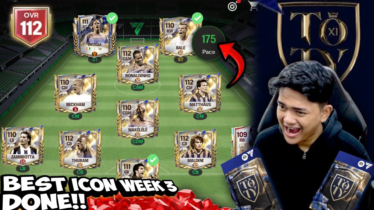 AKU BORONG ICON TERBAIK TOTY WEEK 3!HABISKAN MILYARAN KOIN! & TEST GP NYA DI RANK! - EA FC MOBILE 25