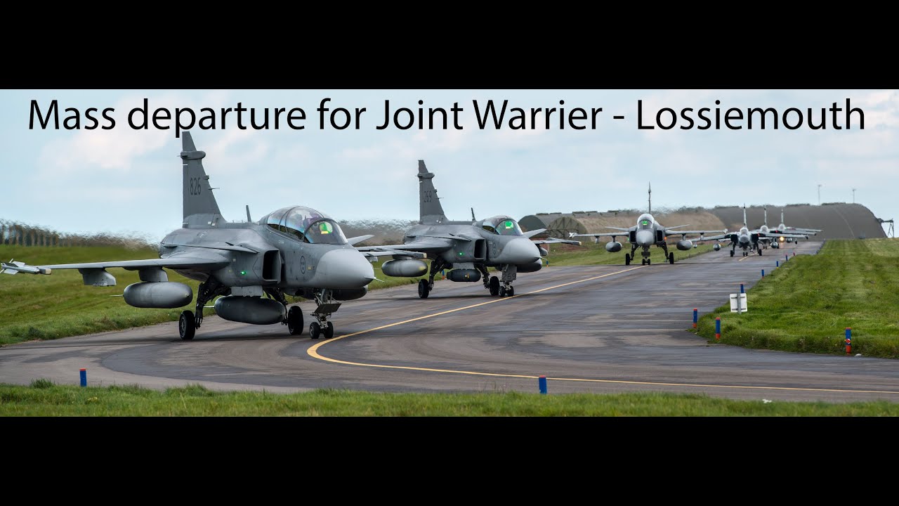 The 3pm massed departure at RAF Lossiemouth - JW 14