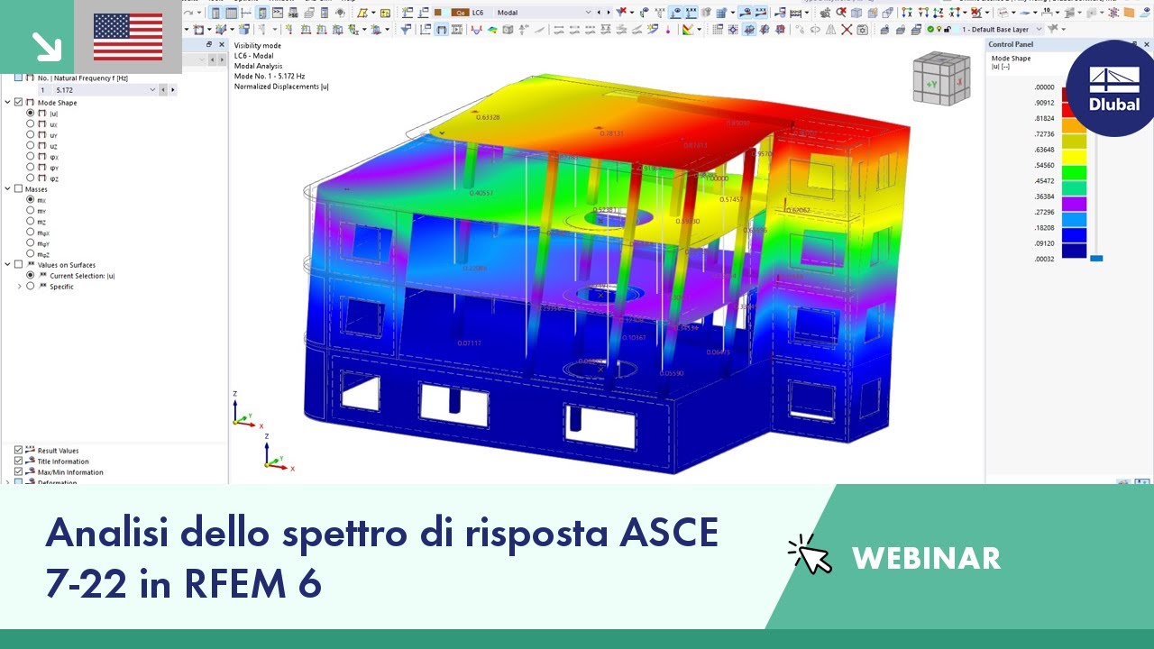 [EN] Webinar | Analisi con spettro di risposta ASCE 7-22 in RFEM 6 (USA)