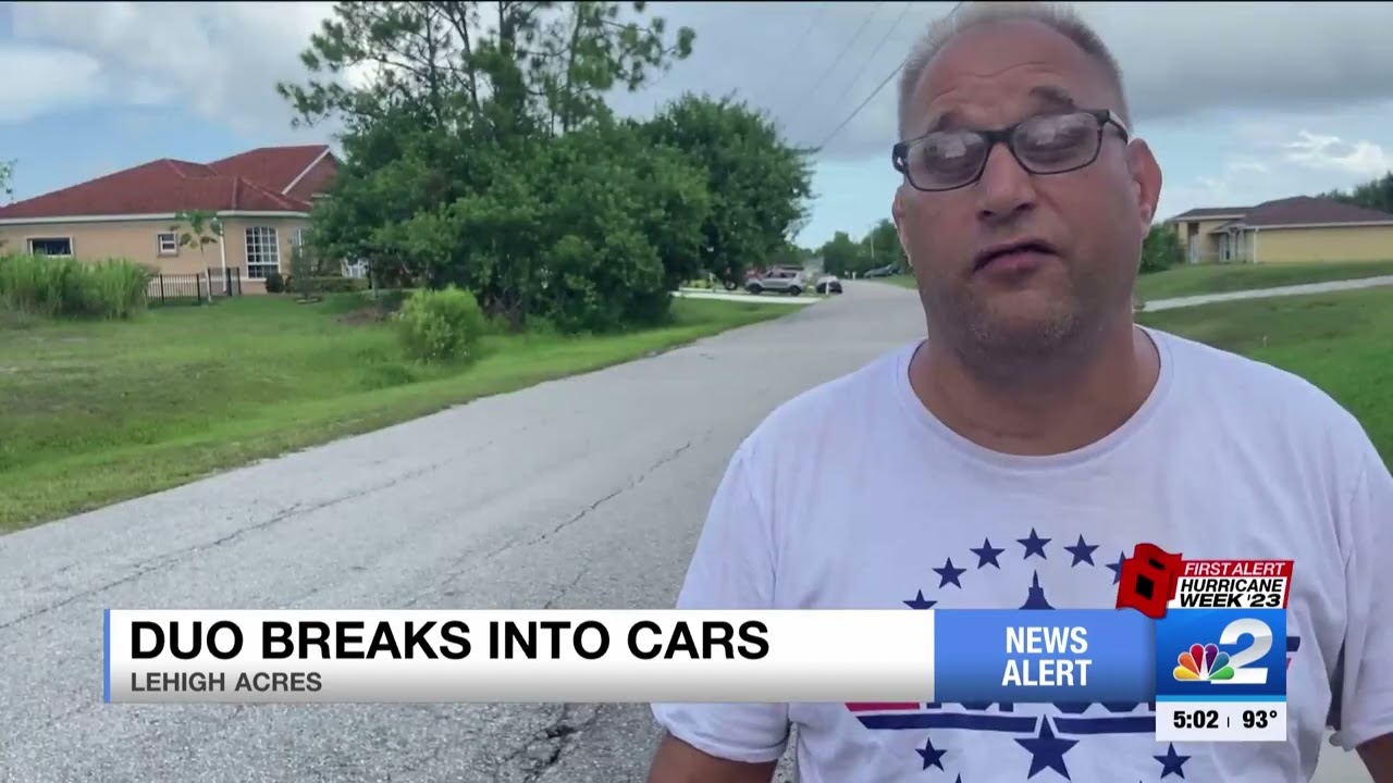 Duo caught on camera breaking into cars in Lehigh Acres neighborhood