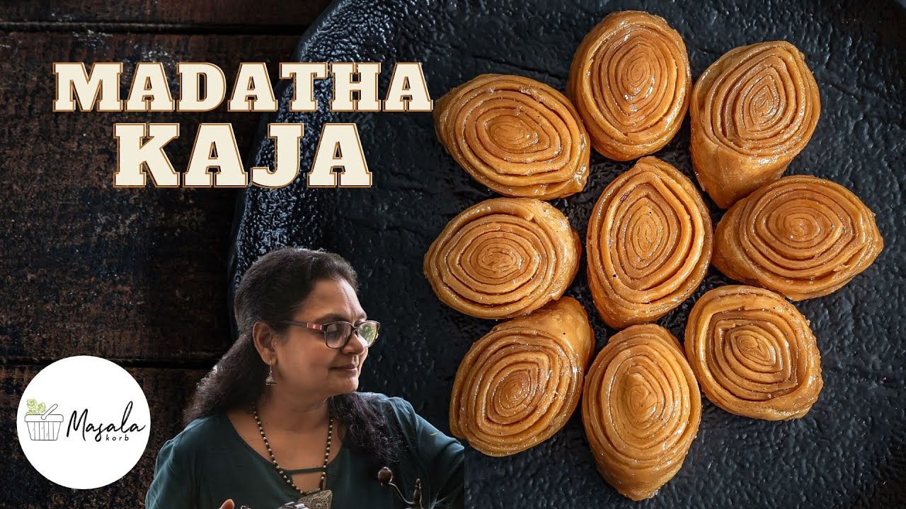 Madatha Kaja Sweet Recipe - Khaja Recipe Step by Step | Tapeswaram Kaja | Kaja Sweet Recipe Video