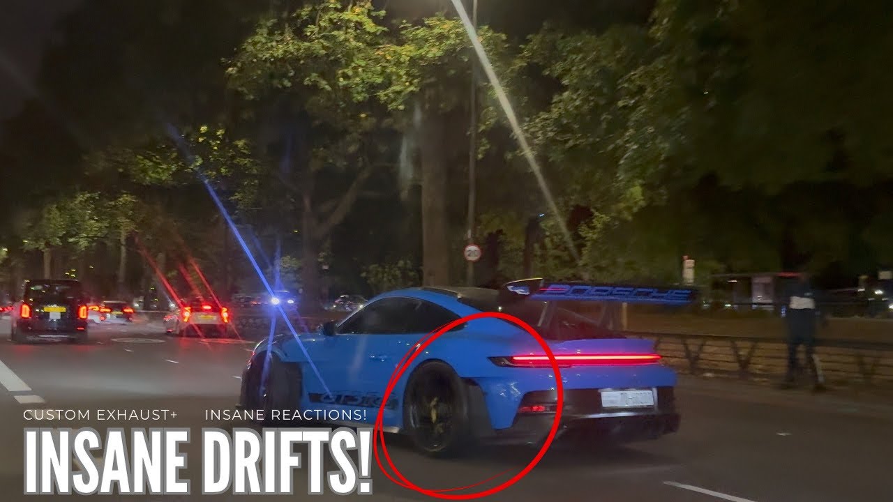 CRAZY Porsche 992 GT3 RS DESTROYS LONDON Streets! *LOUD* INSANE Accelerations & DRIFTS!!