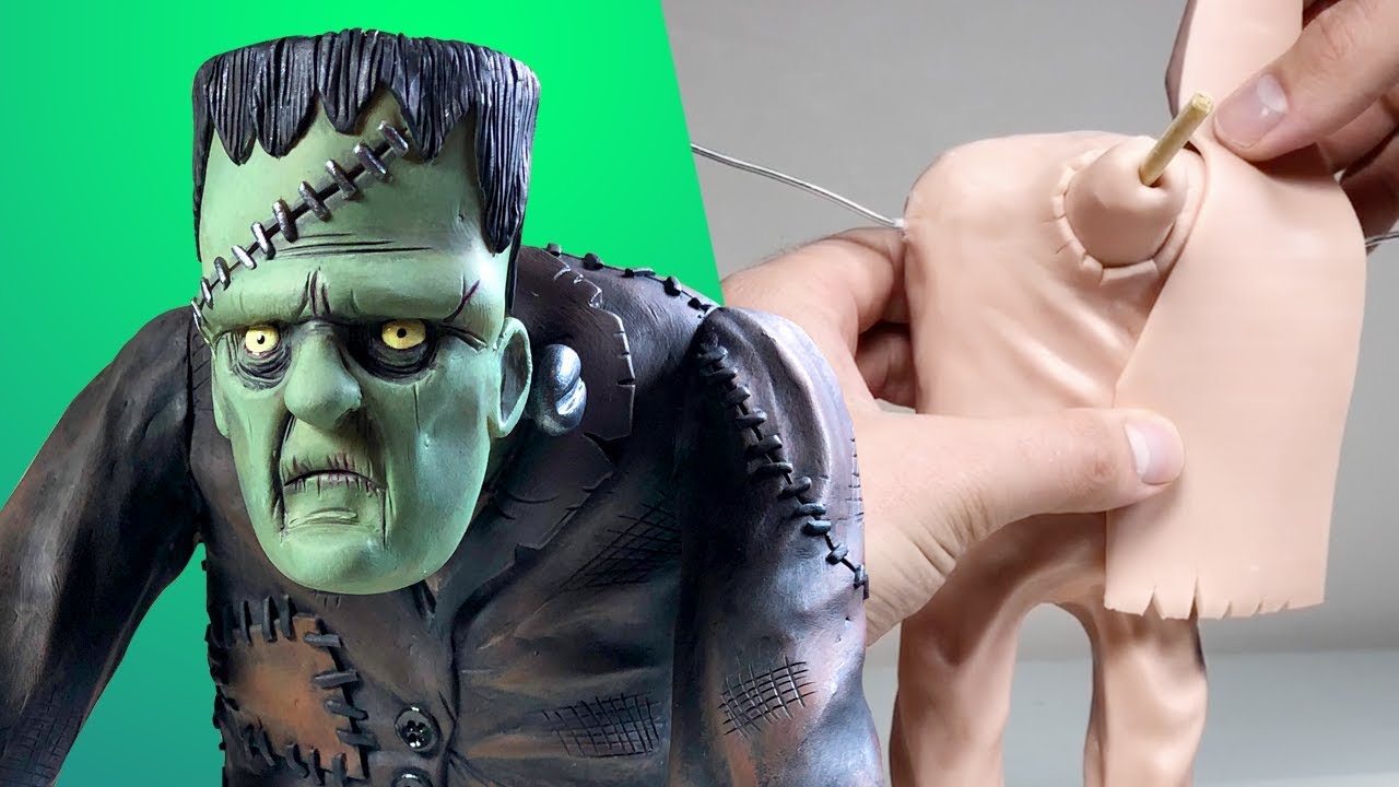 My BIGGEST Sculpture Yet! Making FRANKENSTEIN! - Subscriber Request No. 10 - Sculpting Process