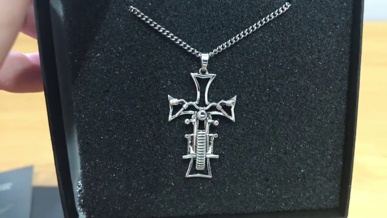Biker's Cross - Ride With Christ - .925 Sterling Silver