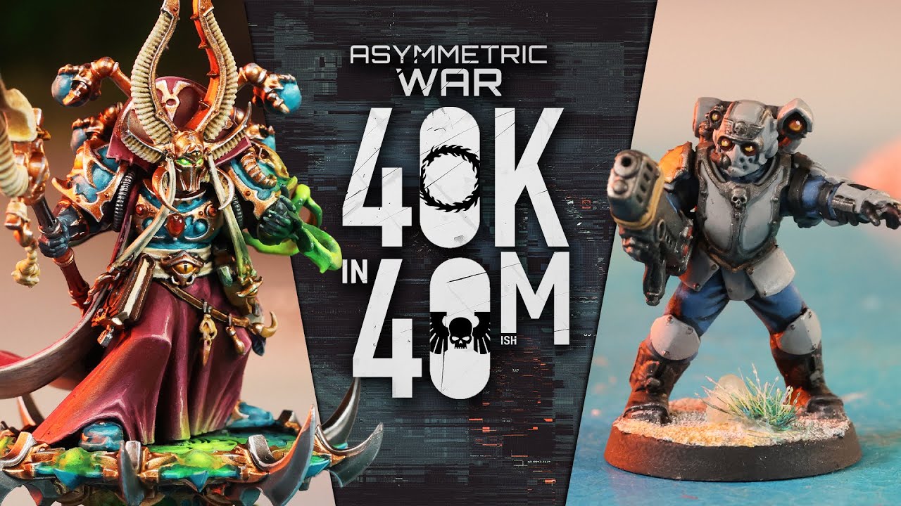 Astra Militarum vs Thousand Sons in a Asymmetric Battle from the new Mission Deck - 40kin40m Battle