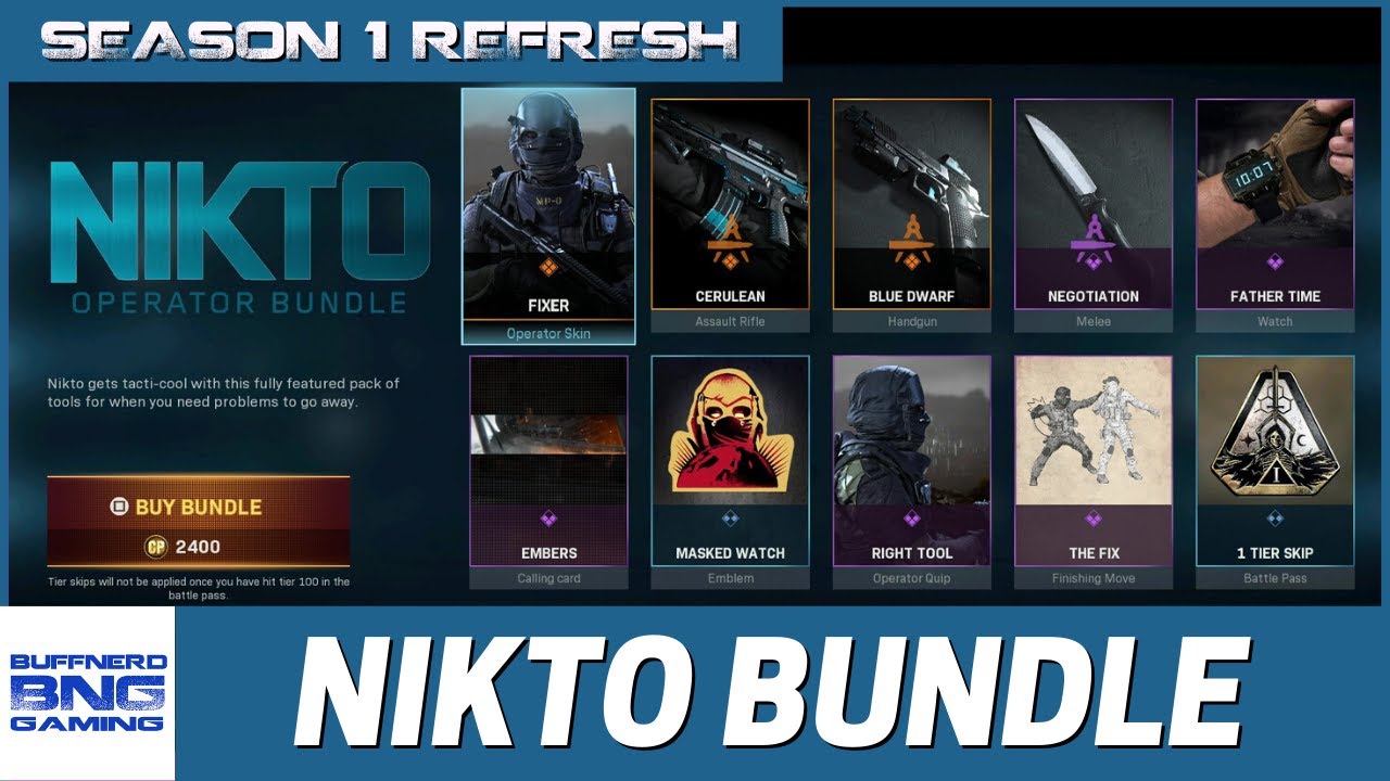 Nikto Operator Bundle - Call Of Duty Modern Warfare