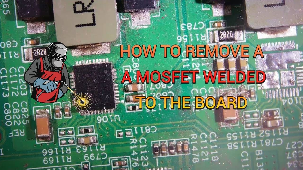 How to remove mosfets melted to the board.