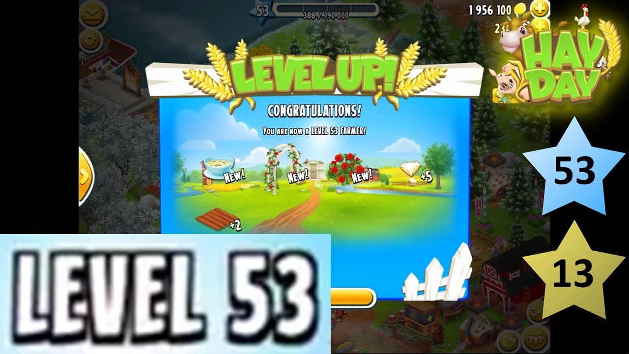 HAY DAY - LEVEL 53! UNLOCKING FISH SOUP AND MORE! I DO A TRADE WITH SCOTT! :) AND GET LOTS OF XP!