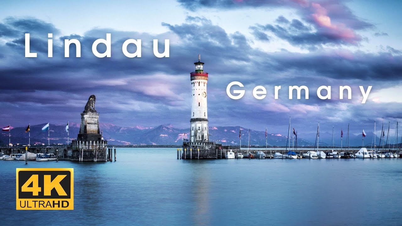 🇩🇪 Walking tour in LINDAU / Germany - 4K 60fps (UHD) October 2022
