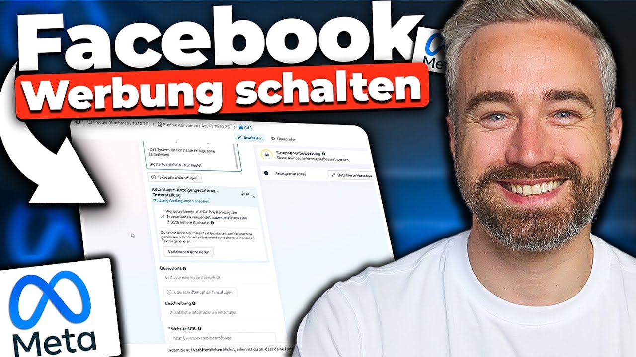 Meta/Facebook Werbung Schalten 2025 (Tutorial Deutsch) - Schritt f&uuml;r Schritt Anleitung f&uuml;r Anf&auml;nger