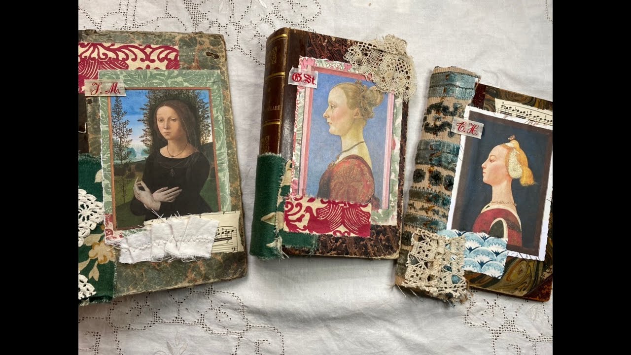 #roxysweeklychallenge | Tutorial | decorating altered book journal covers | Week 4