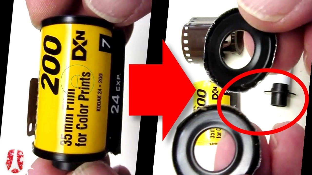 Что находится внутри рулона пленки Kodak? Давайте откроем его и узнаем #фото #наука