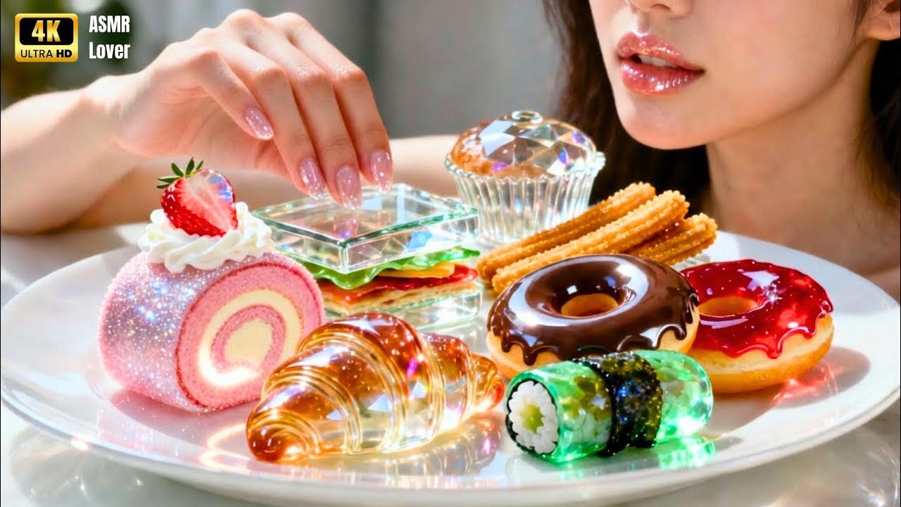 These GLASS Eating Sounds Feel Illegal… ASMR GLASS Mukbang 🤯। ASMRLover