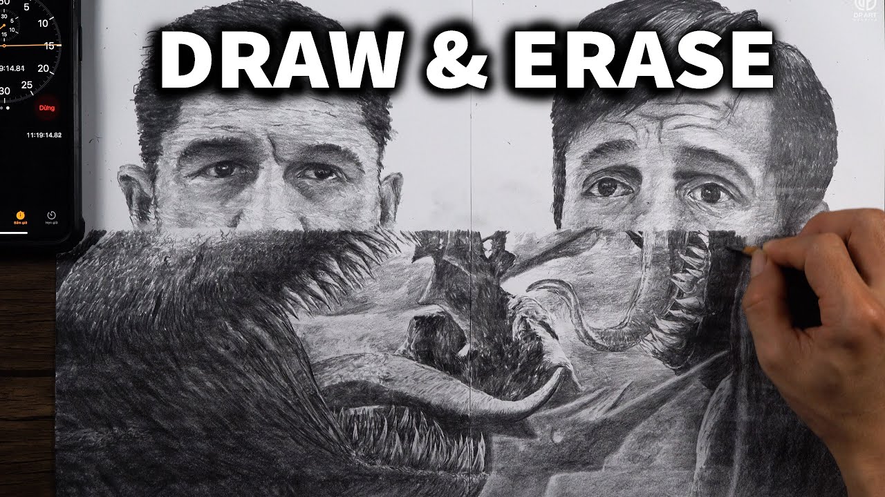 I Draw Like A Printer LEVEL 3 - Spider Man VS Venom 2