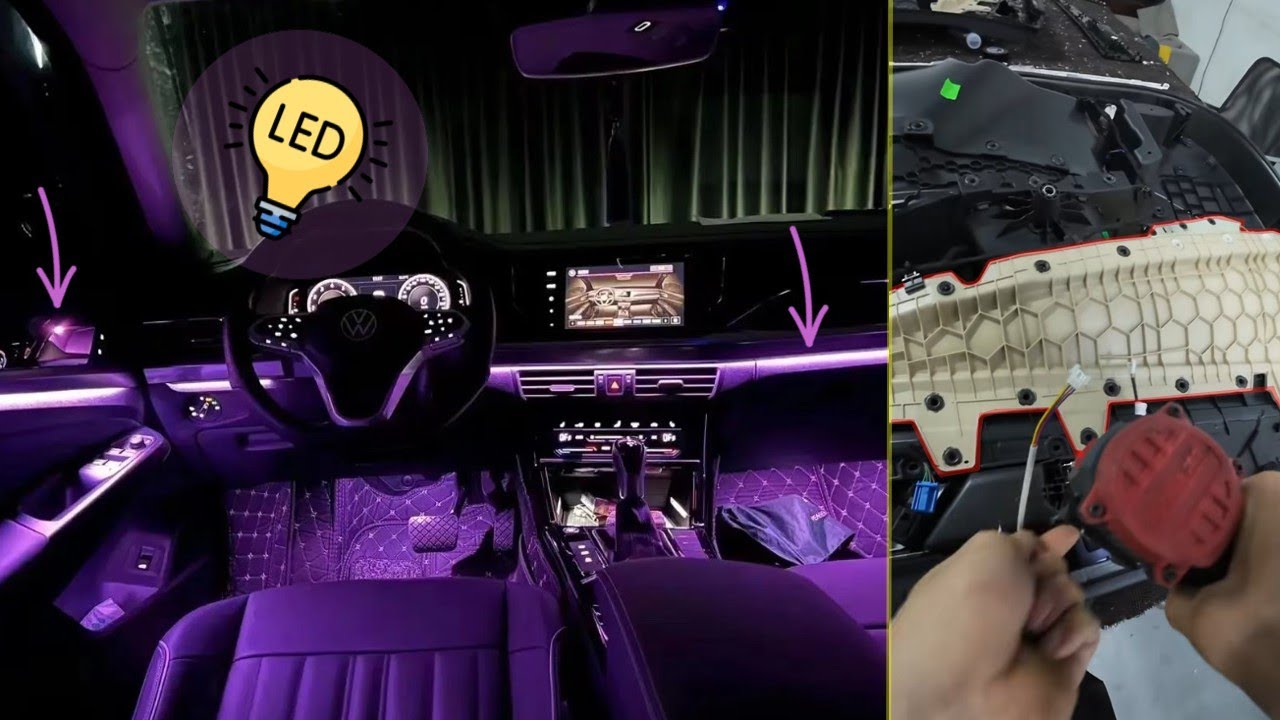 Volkswagen | How To AMBIENT led LIGHT install?