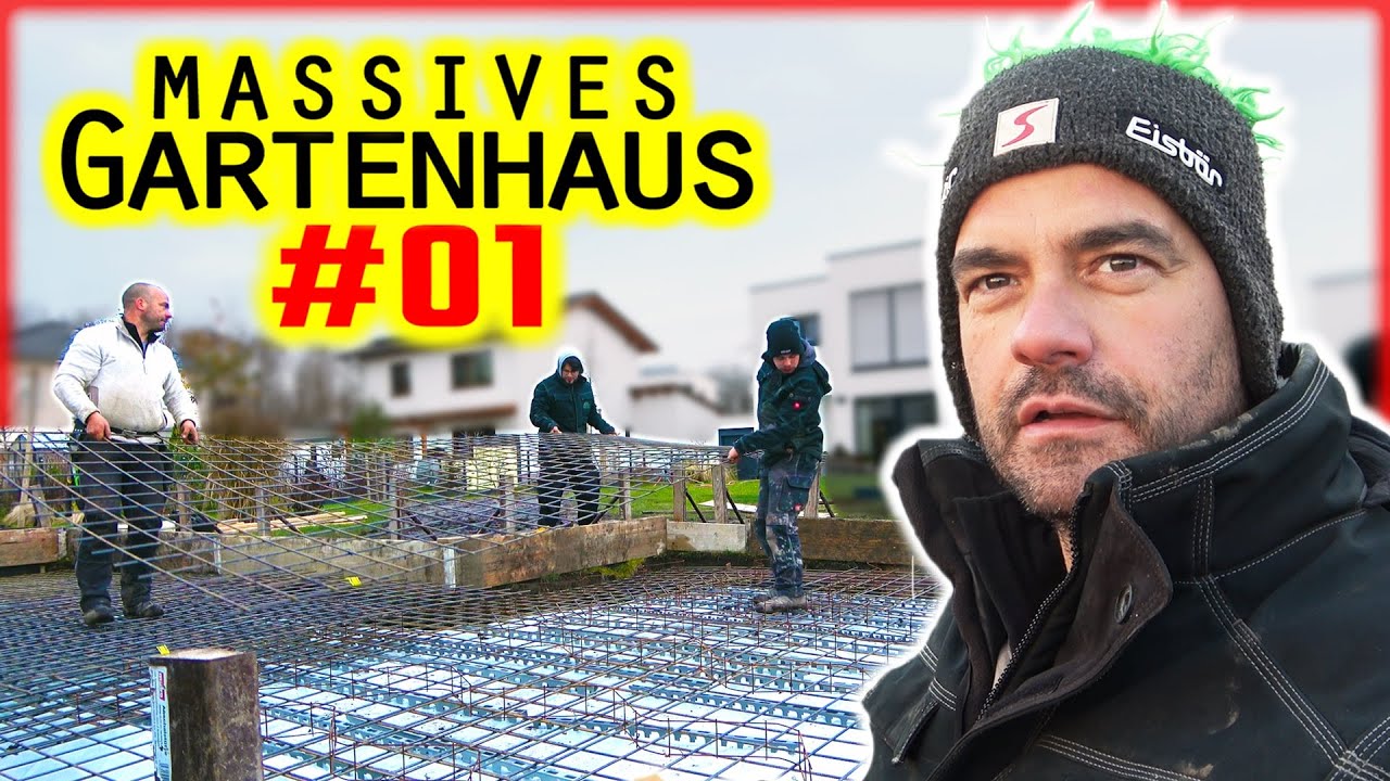 BODENPLATTE mit FUNDAMENT - GARTENHAUS BAUEN #01 | Home Build Solution