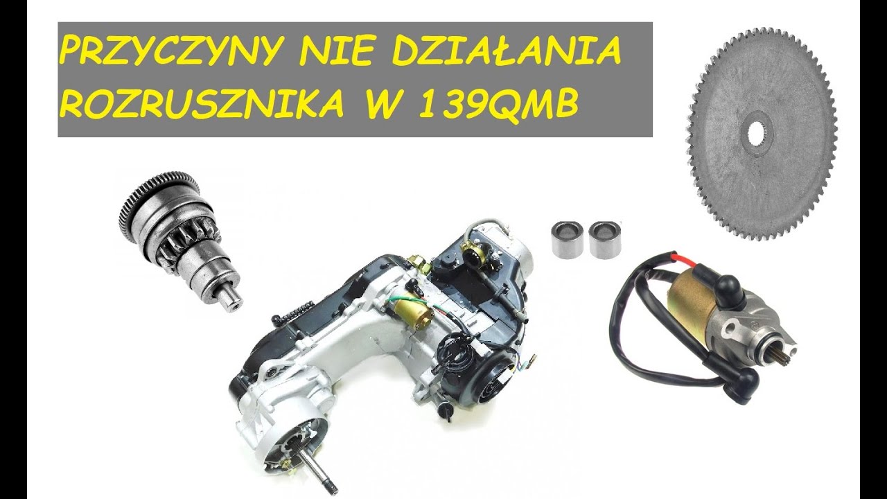 #395 ROZRUCH ELEKTRYCZNY SKUTER 4T 139QMB PRZYCZYNY NIE DZIAŁANIA BENDIX NIE ŁAPIE