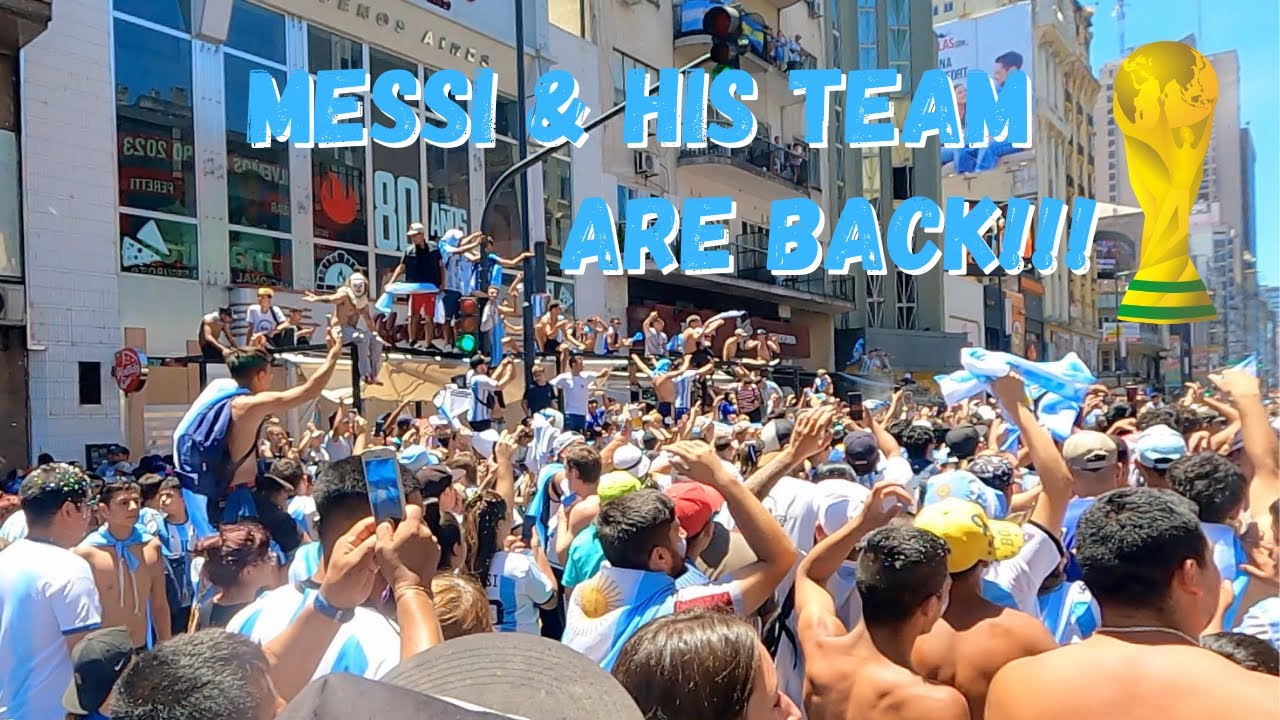 Fans in Argentina welcome Messi & his World Cup Champion Team back! | 阿根廷瘋狂球迷迎接美斯 | Ep. 219