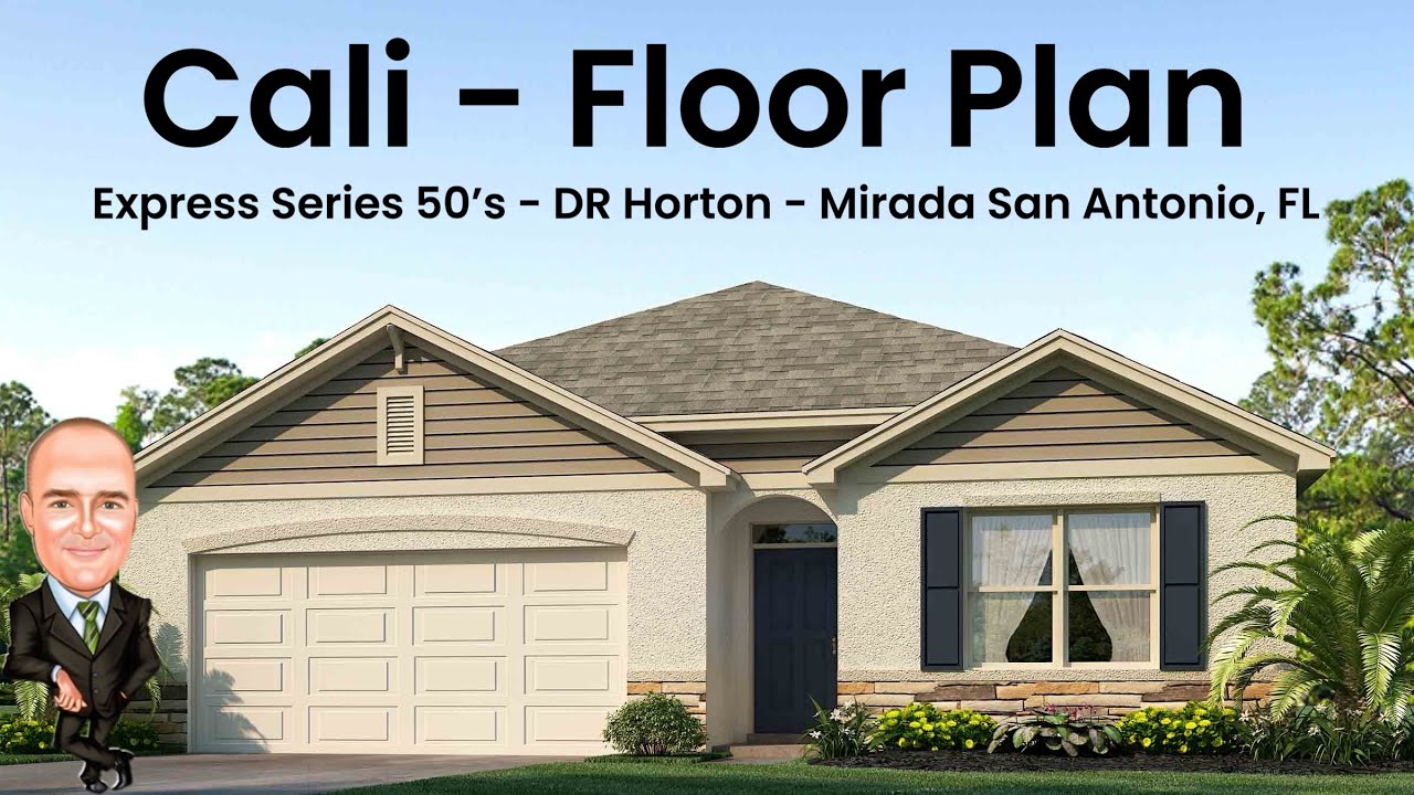 Cali floor plan by DR Horton | Mirada Lagoon San Antonio FL | New Home Tour