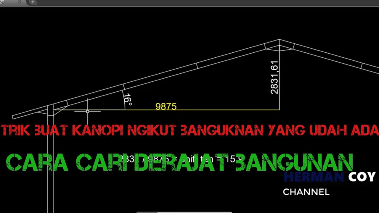 cara cari derajat kemiringan