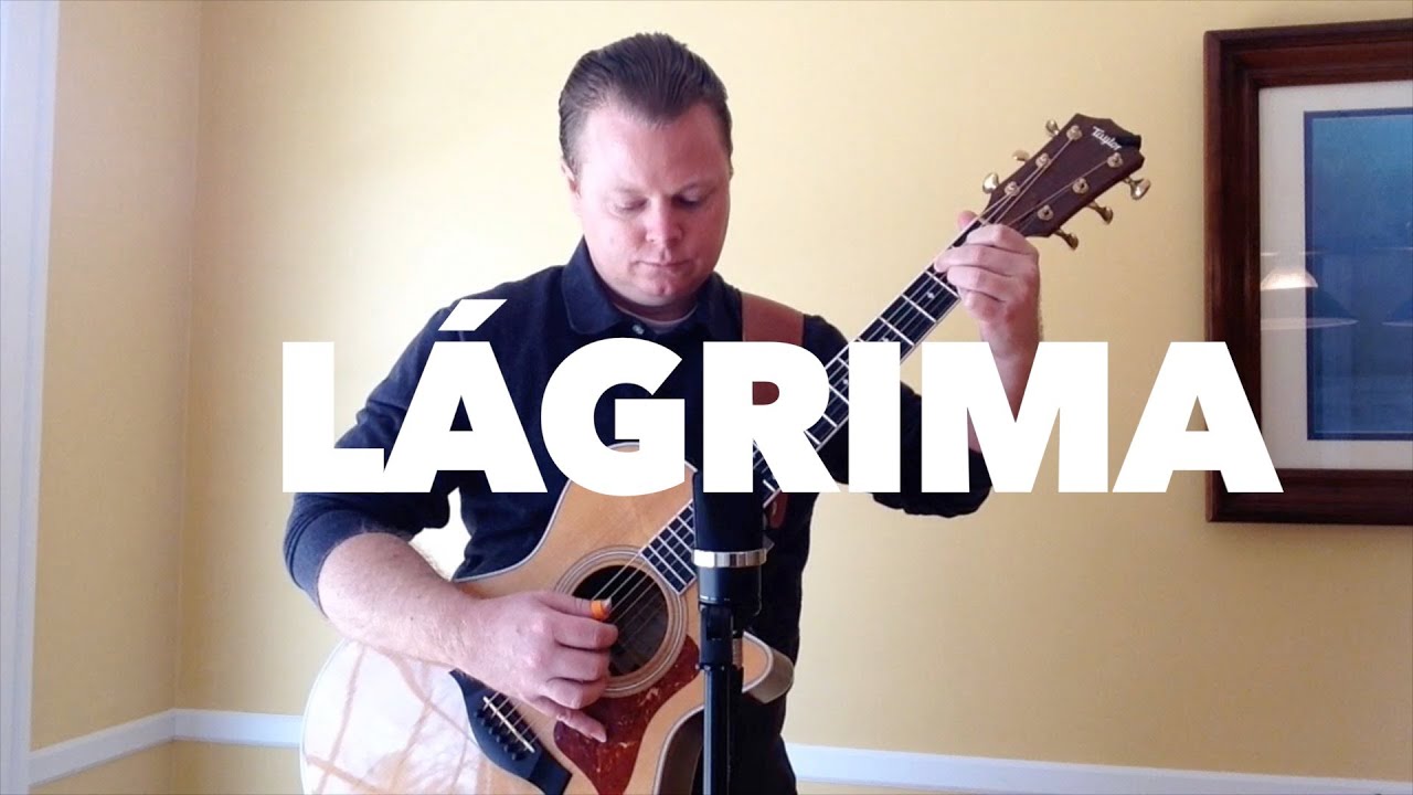 L&aacute;grima - Francisco T&aacute;rrega - classical piece on steel string guitar