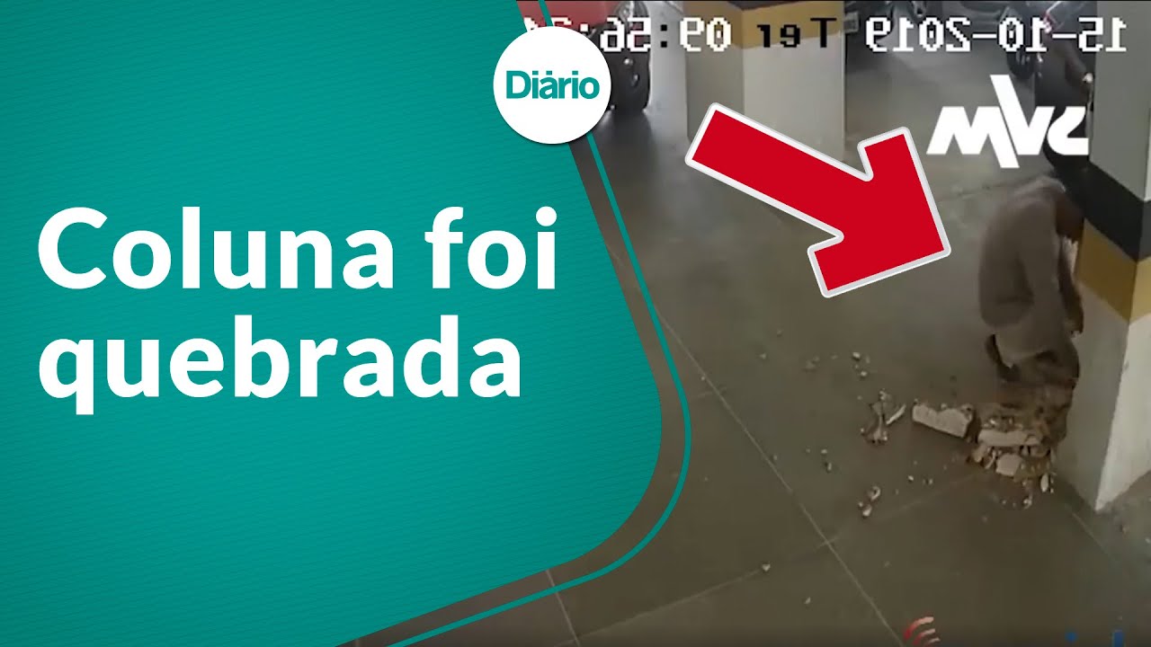 Operários quebram coluna do Edifício Andrea momentos antes da queda