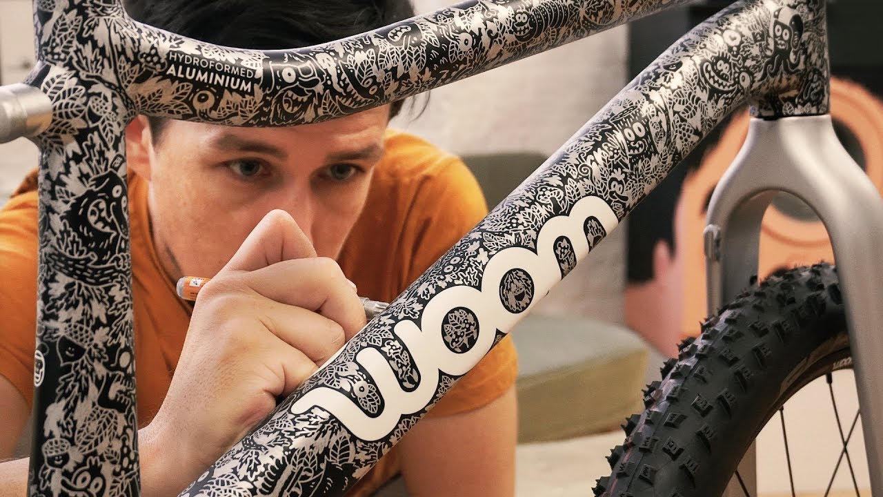 woom x hacker - 30 HOURS!!! of hand drawing this bike