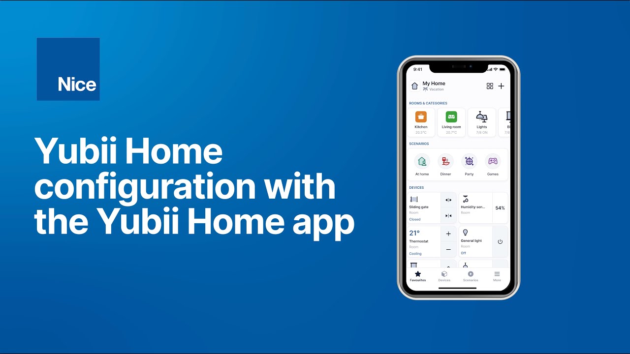 Yubii Home configuration with the Yubii Home app