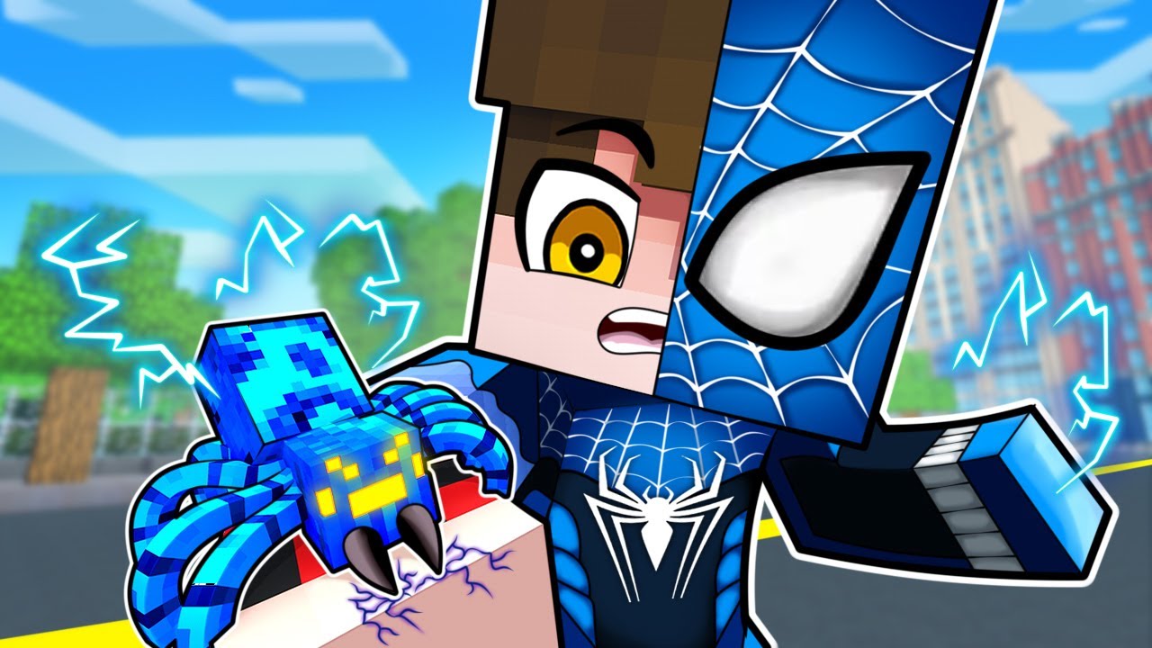 O HOMEM ARANHA AZUL no MINECRAFT