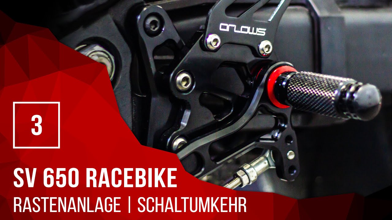 CNC-FUSSRASTENANLAGE an der SV 650 montieren| German Twin Trophy | SV 650 Racebike