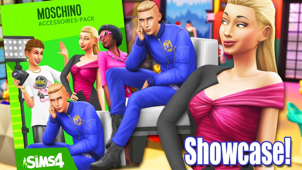 FULL MOSCHINO STUFF PACK Item SHOWCASE! CAS BUILD BUY Review | The Sims 4