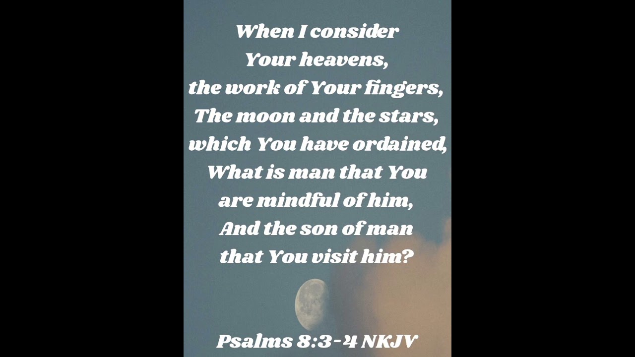 When I consider your heavens : Psalm 8: 3-4 Daily Bible Verse 