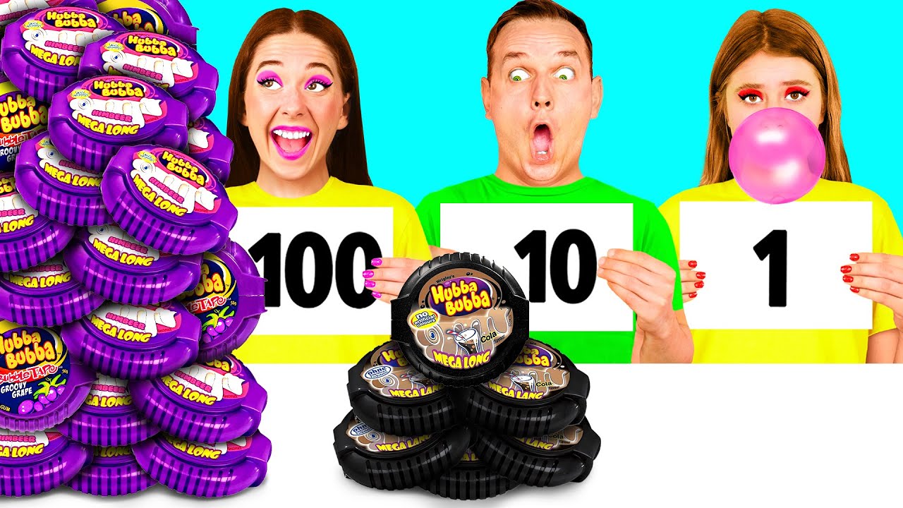 100 Layers of Food Challenge | Funny Challenges