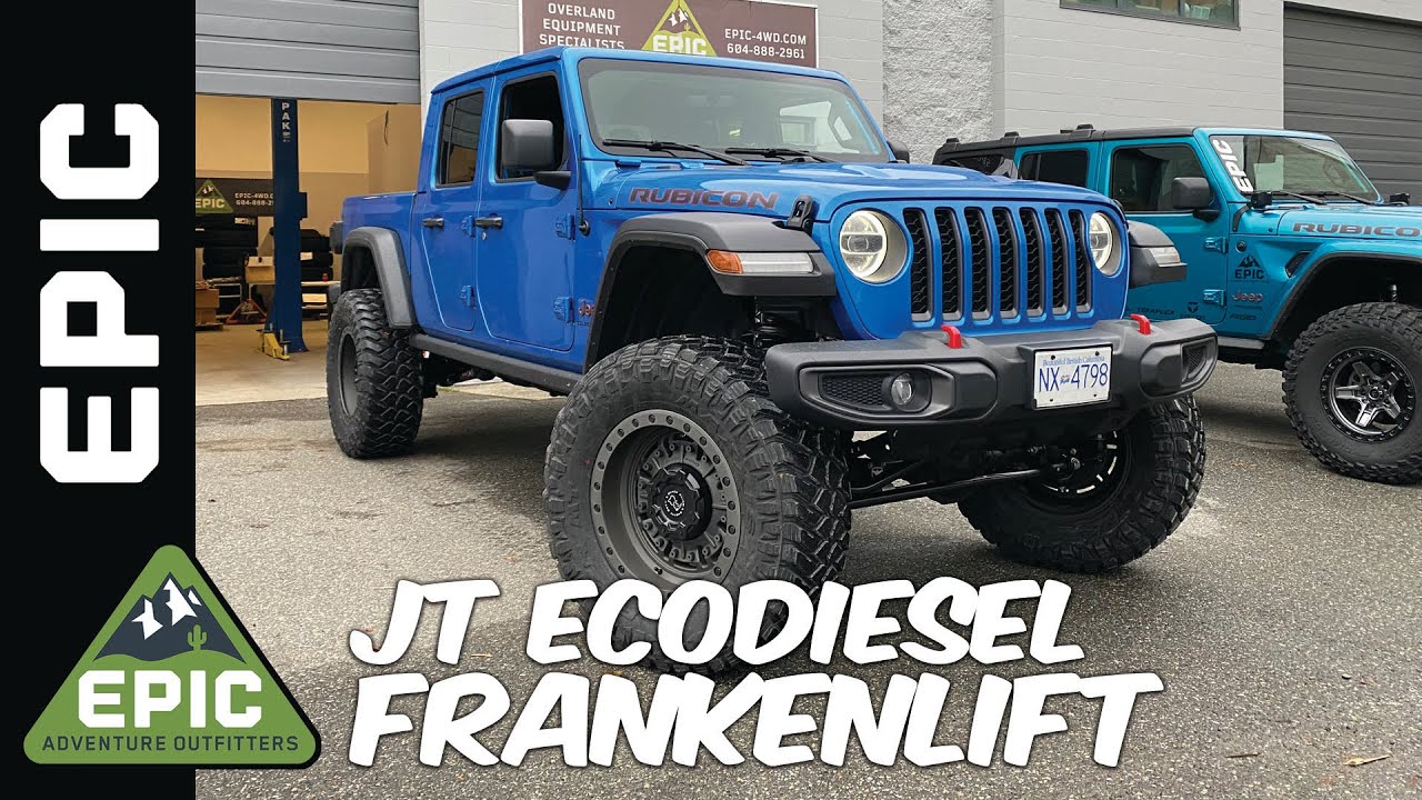 EPIC EcoDiesel Gladiator Frankenlift... Teraflex, Falcon Shocks, EVO Mfg, Black Rhino, Maxxis Oh My