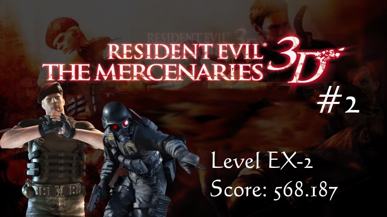 Resident Evil: The Mercenaries 3D - Duo Level EX-2 The Mines (Hunk/Krauser)