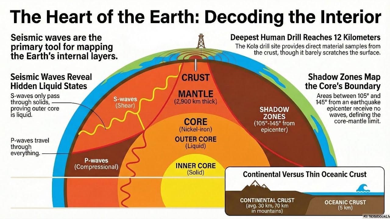 The interior of the Earth 🌍