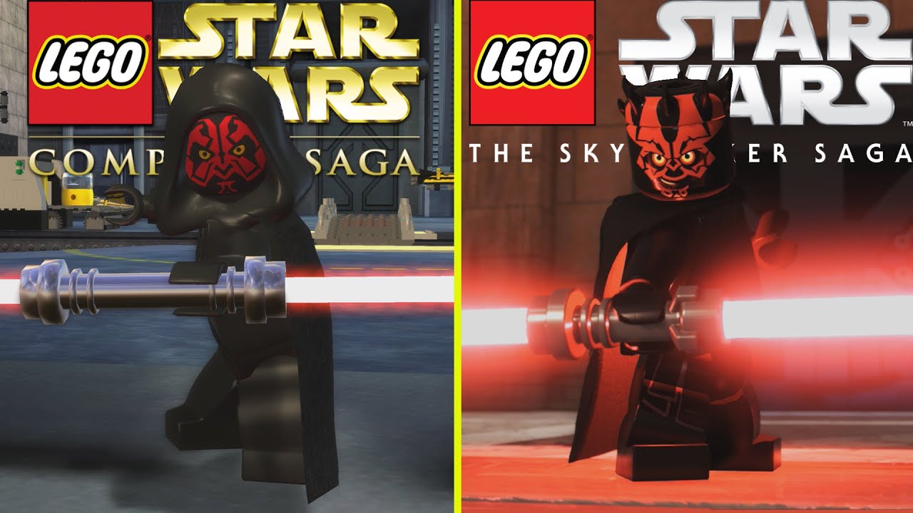 Lego Star Wars The Complete Saga vs The Skywalker Saga Episode I: Phantom Menace Cutscene Comparison