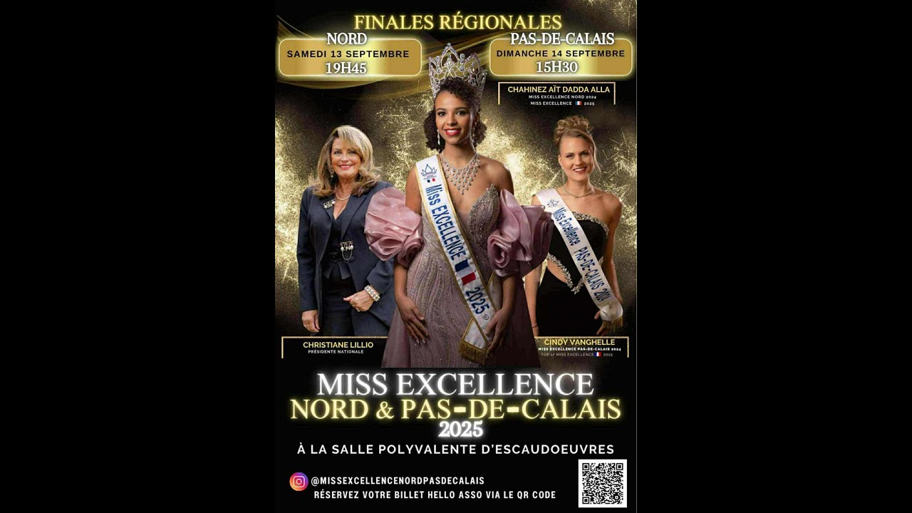 MISS EXCELLENCE NORD & PAS - DE - CALAIS Finales Régionales 2025