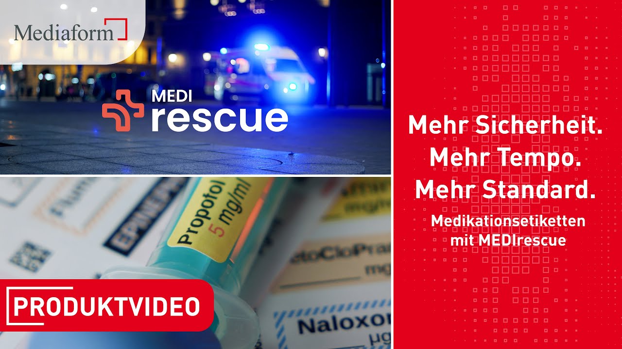 So funktioniert MEDIrescue: Sicherer Druck von Medikationsetiketten im Einsatz 🚨🚑