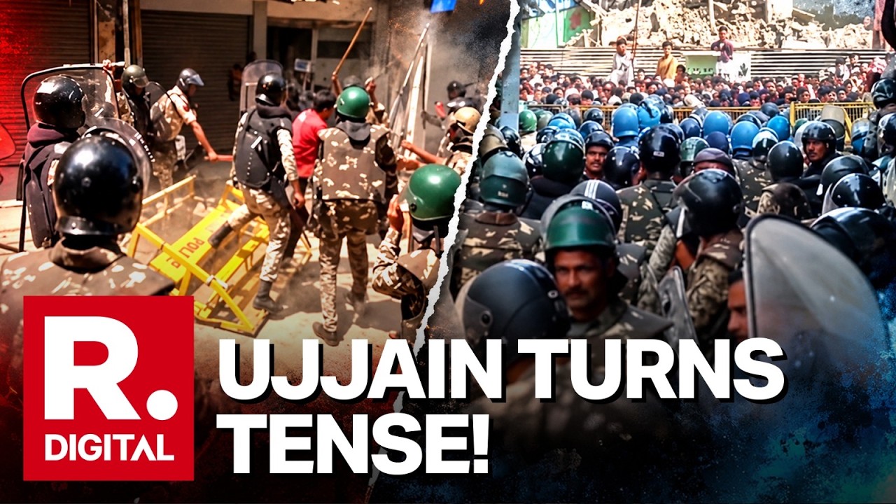 Ujjain Shahi Masjid Row Turns Tense: Stone-Pelting & Tear Gas Shelling Reported; RAF Deployed