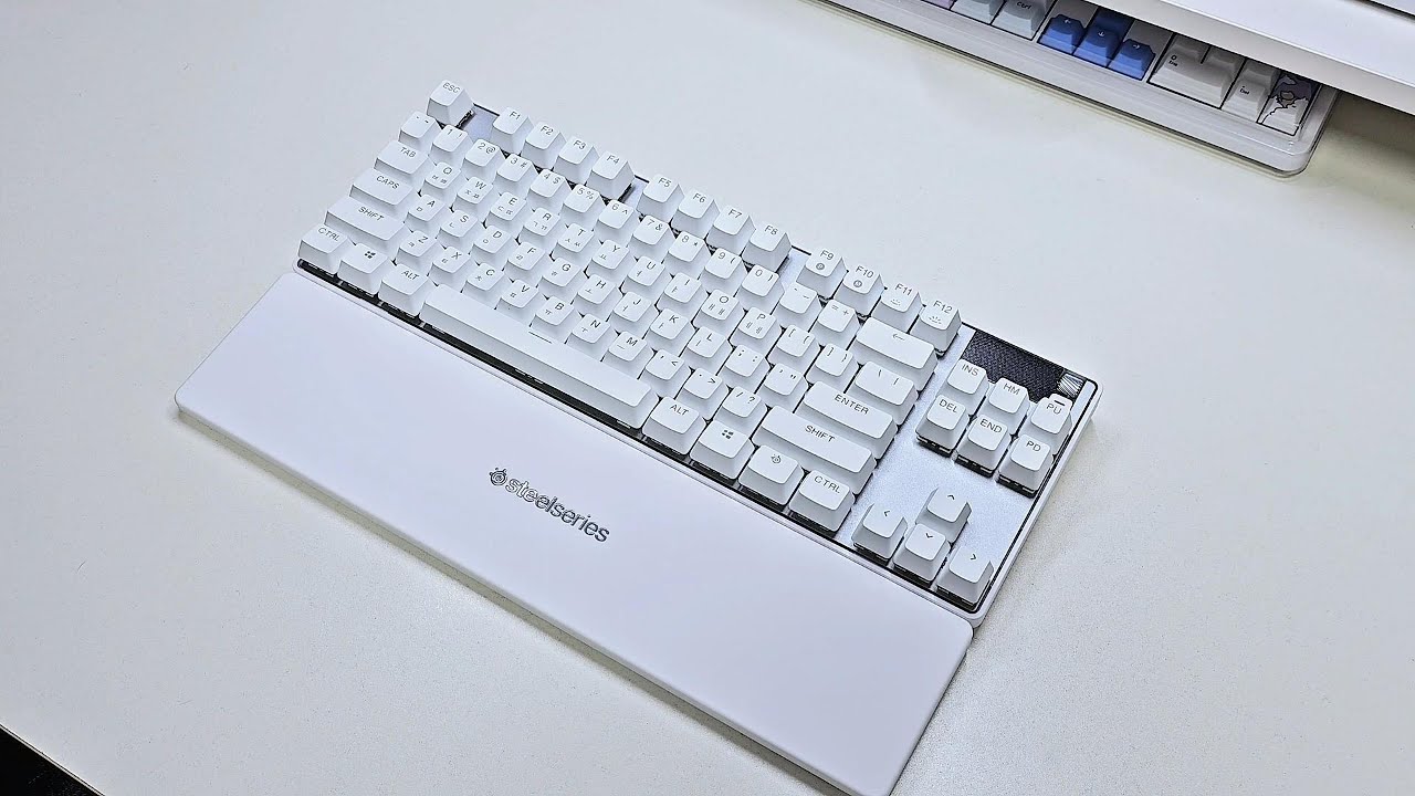 스틸시리즈 Apex Pro TKL Gen3 화이트 래피드트리거 자석축 게이밍 기계식 키보드 리뷰