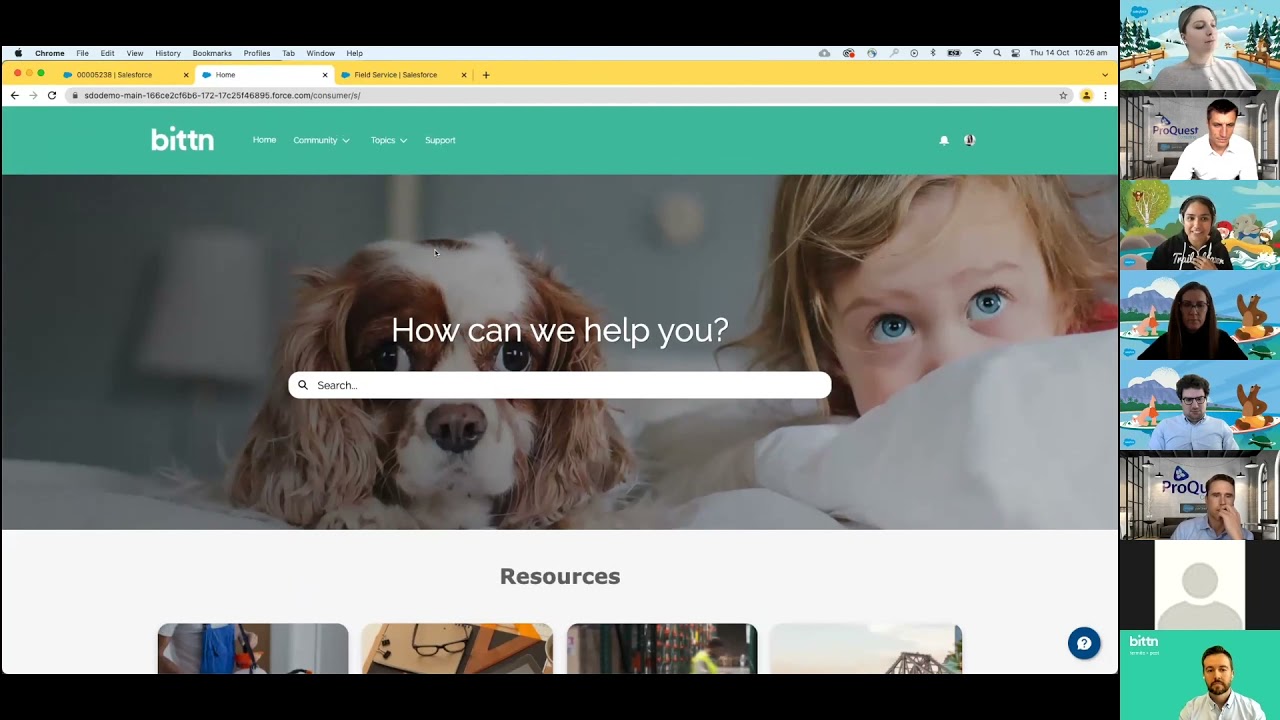 Demo of Salesforce Service Cloud, Field Service, Experience Cloud & VRA [Bittn Webinar]