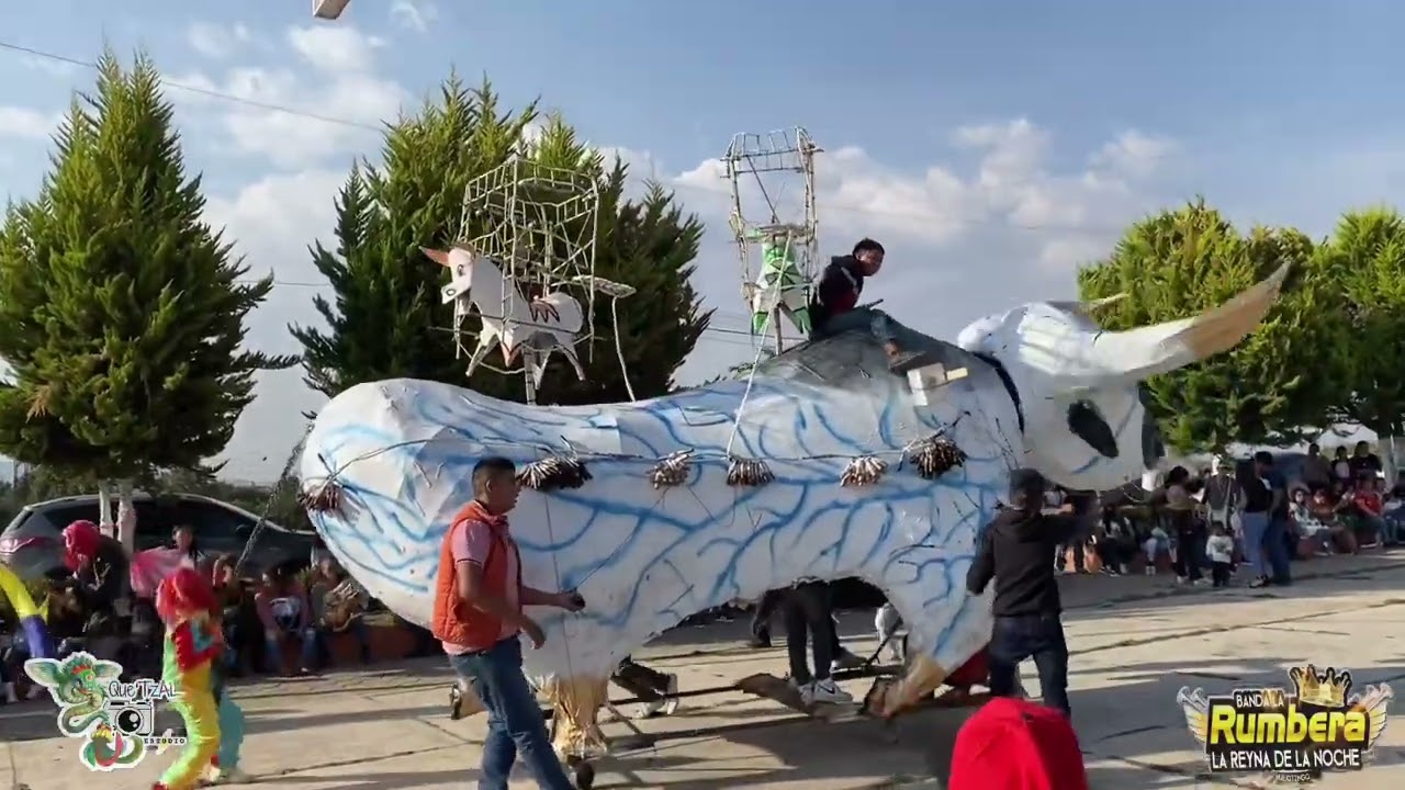 Quema De Toros Monumentales #BandaLaRumbera@bandalarumberaoficialhuejo2166  #SantaRitaTlahuapan