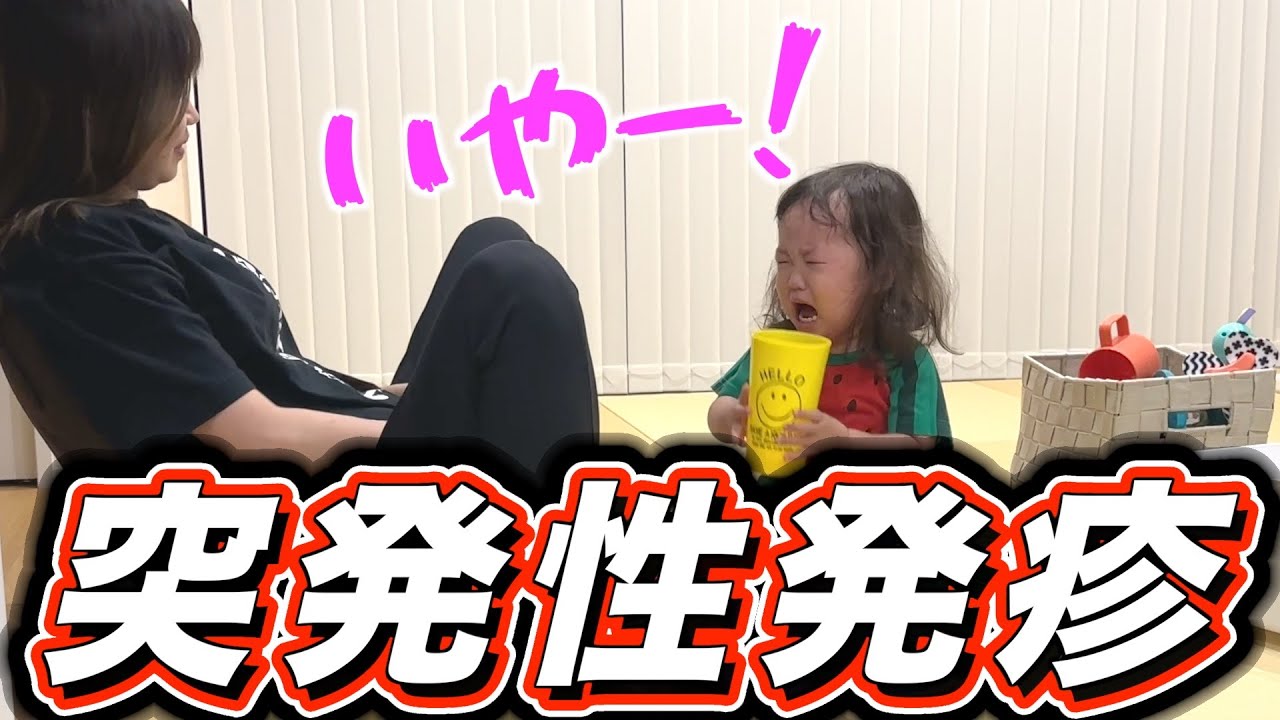 【不機嫌病】1歳10ヶ月で突発性発疹になりました。｜高熱｜育児記録｜壮絶｜