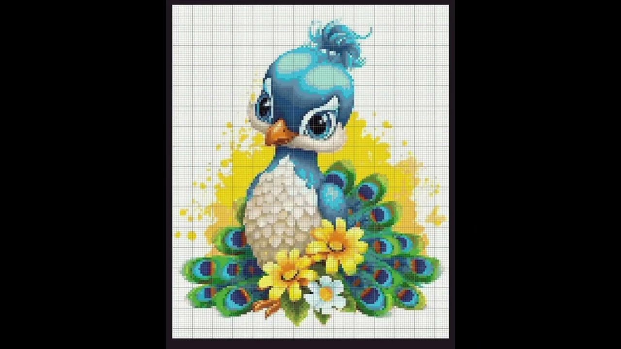 Birds cross stitch design 🕊🐦🦚🦜