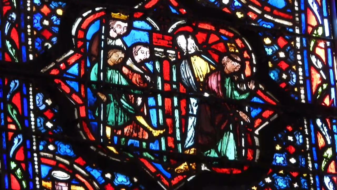 Witraże w kaplicy Sainte-Chapelle, Paryż