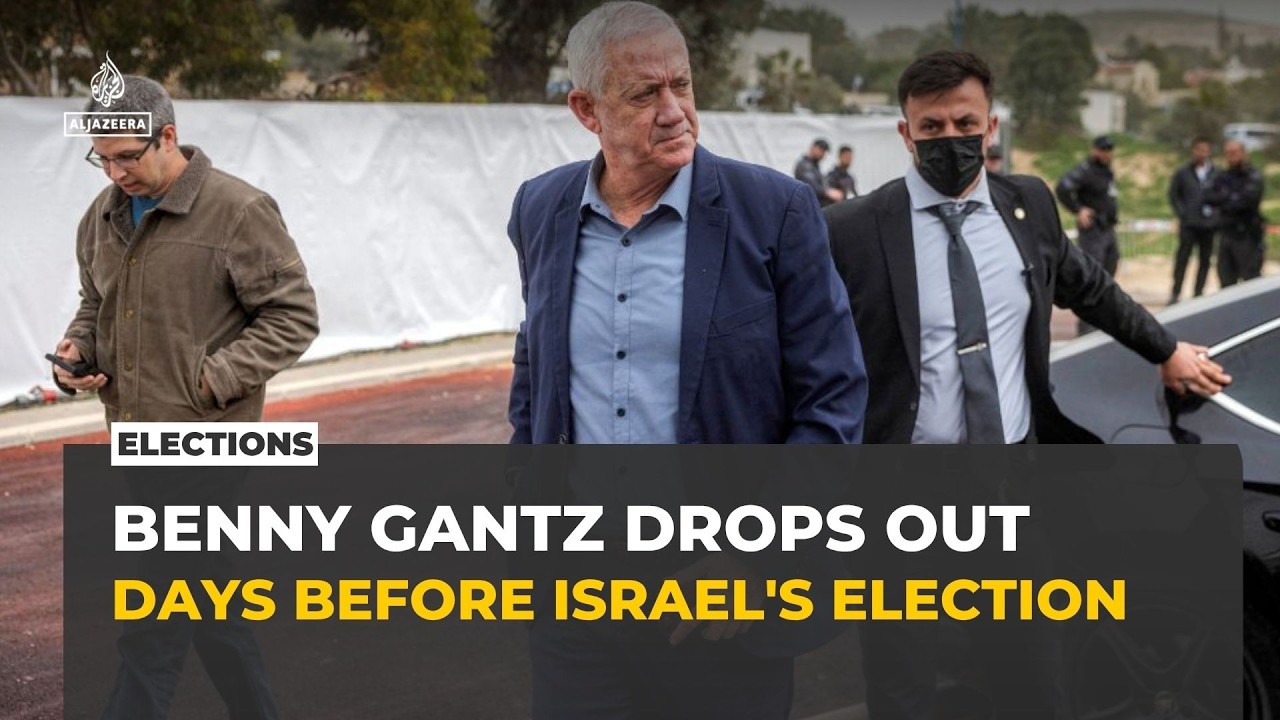 Benny Gantz withdraws from Israel's election race in bid to unseat Netanyahu