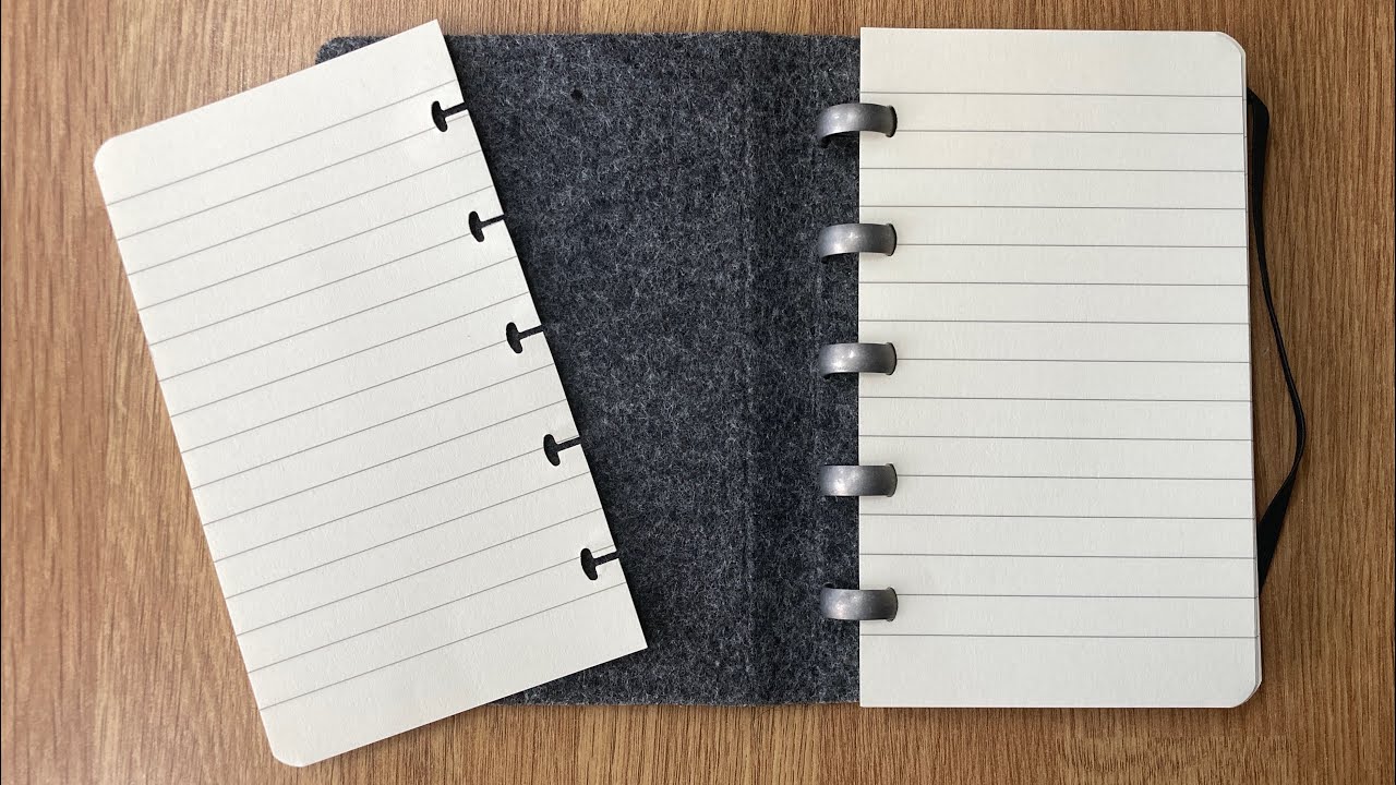 Review - Alain Berteau disc bound felt notebook