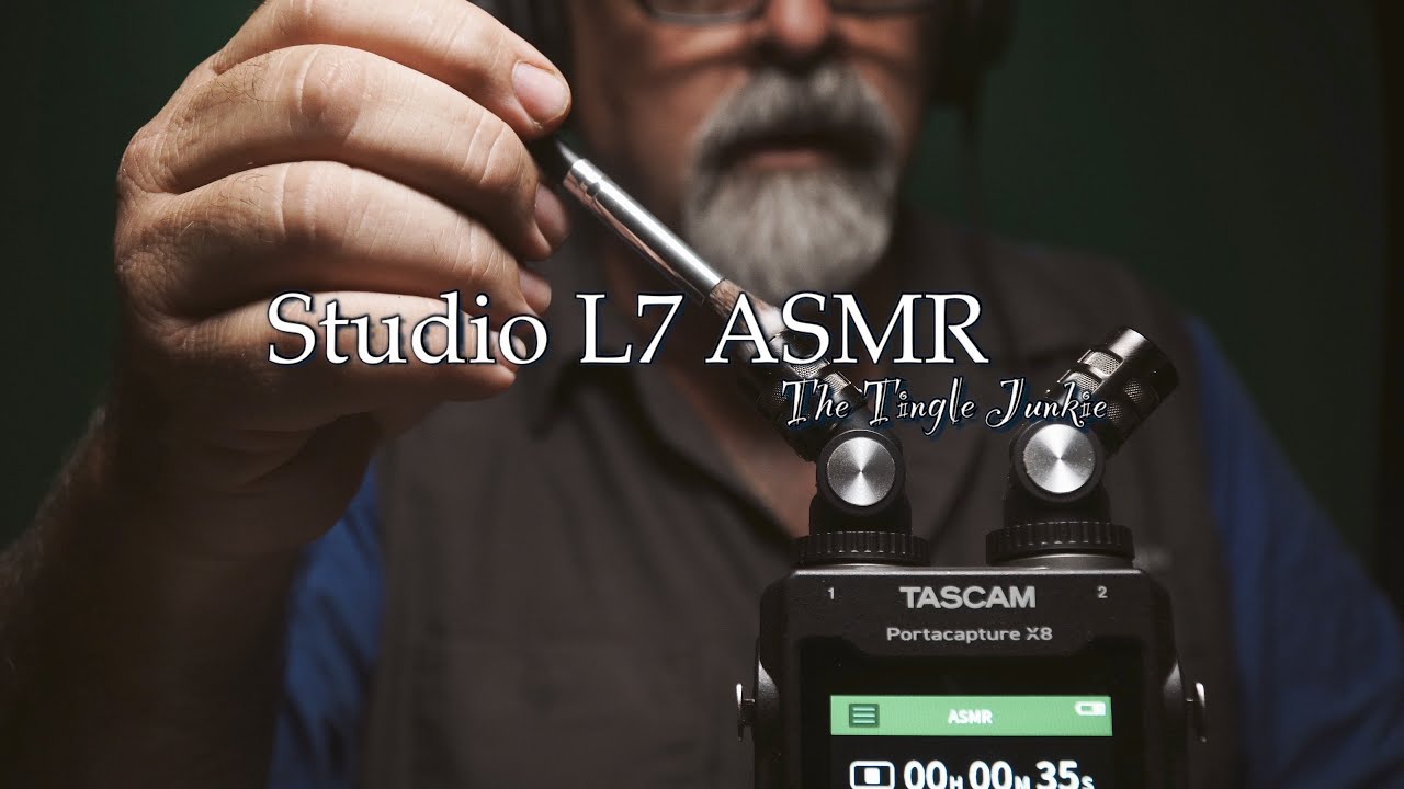 😎TASCAM Portacapture Mic Brushing ASMR - No Talking .😎